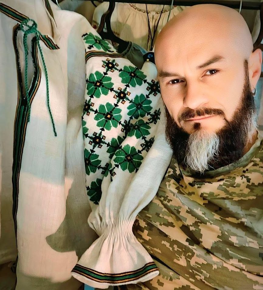 “When I embroider, I think about peace, beauty, and a victory I hope will come sooner, so I stitch those thoughts into the shirt.” The story of Roman Didera