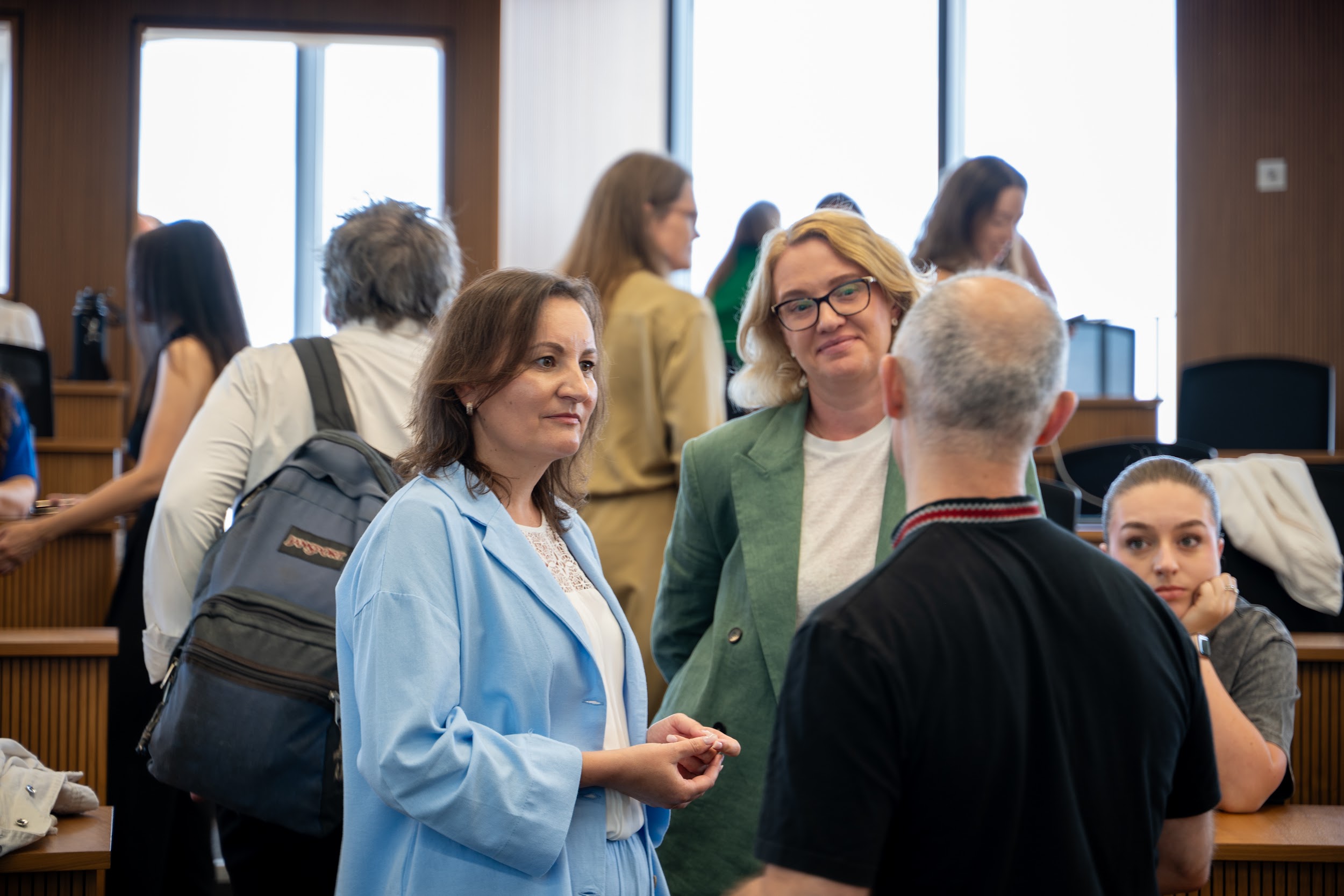 Networking session following the event on Ukrainian entrepreneurship and international partnerships.